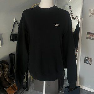 VINTAGE BLACK CHAMPION CREWNECK